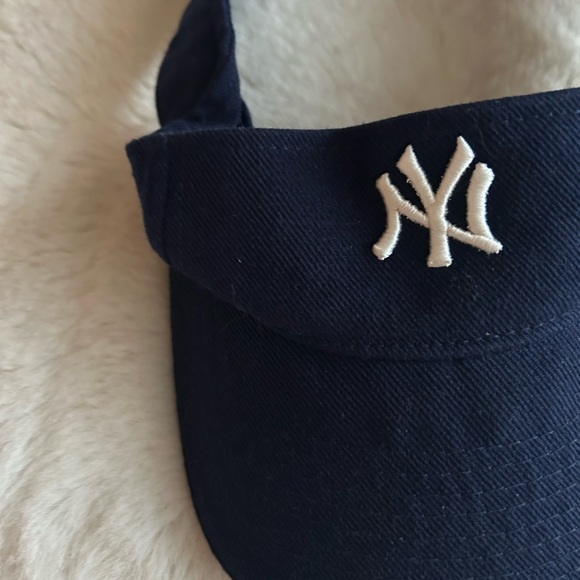 Navy Blue Visor with White Logo - Picture 2 of 8